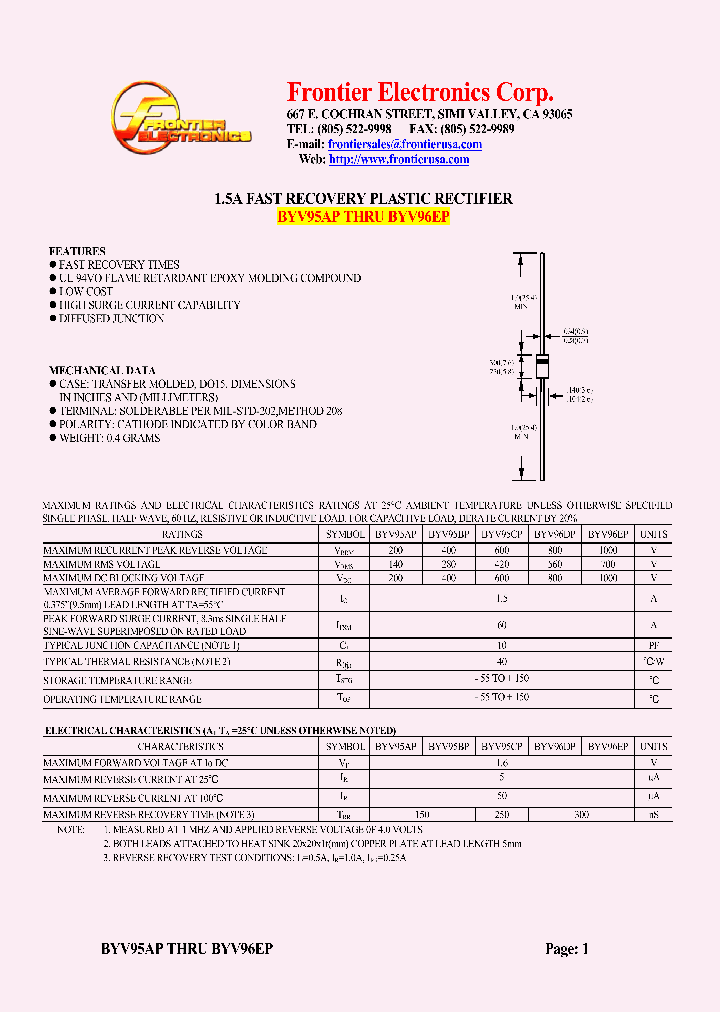 BYV95AP_4568935.PDF Datasheet