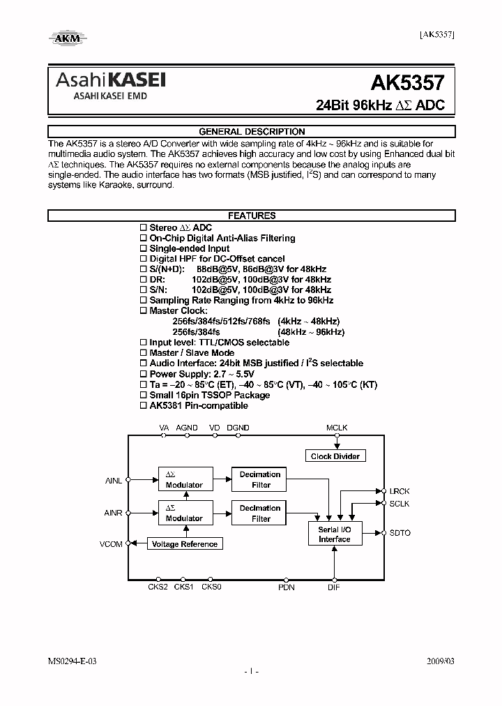 AK5357KT_4574979.PDF Datasheet