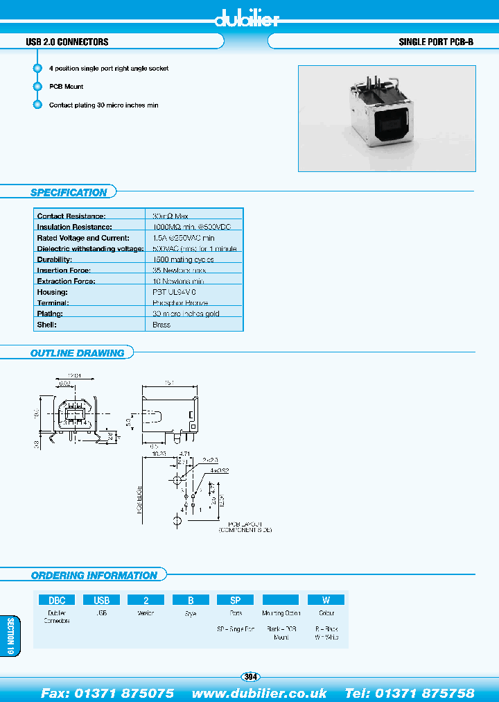 DBCUSB2BSPW_4577924.PDF Datasheet