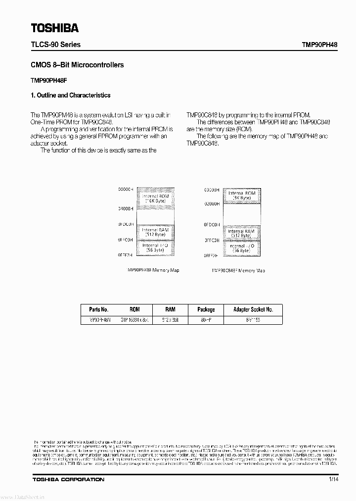 TMP90PH48_4582389.PDF Datasheet