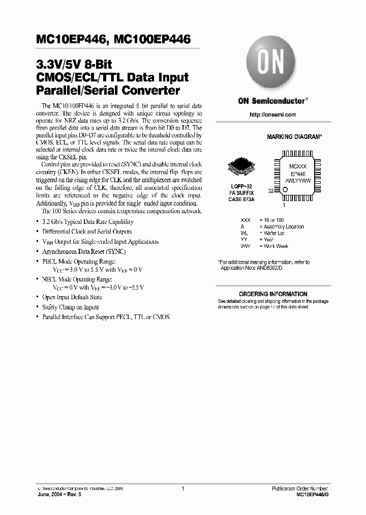 MC100EP446FAR2_4582405.PDF Datasheet