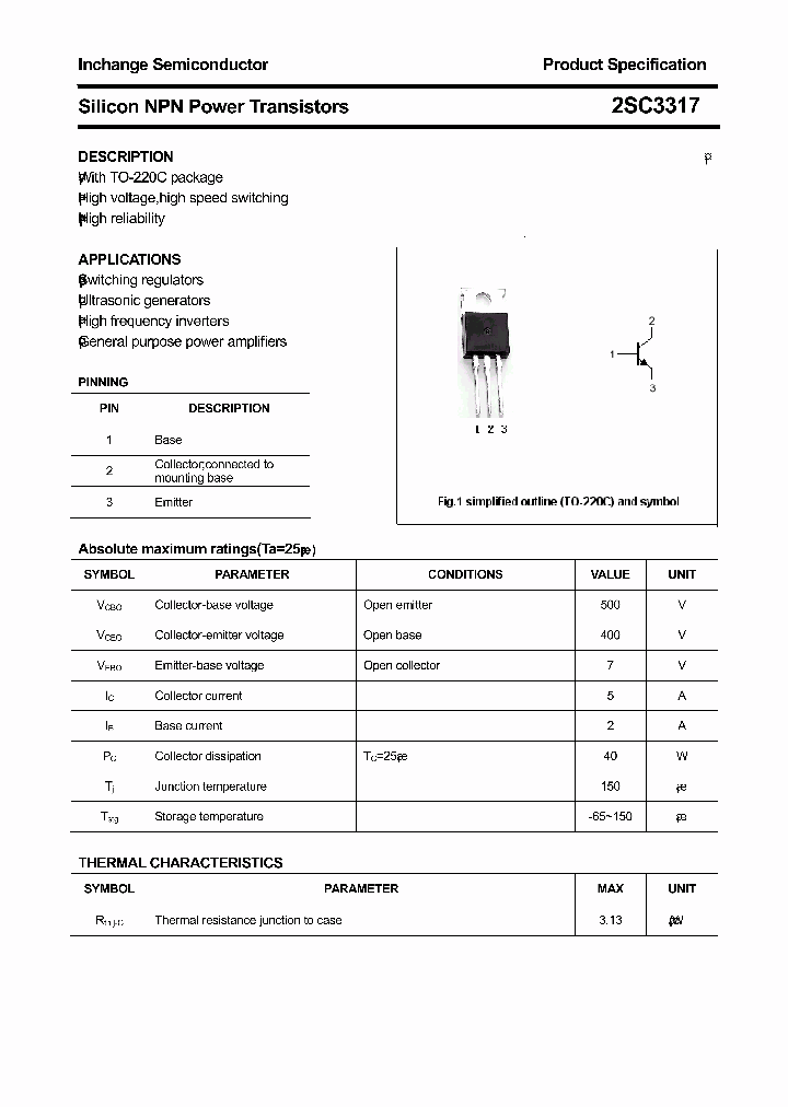 2SC3317_4582317.PDF Datasheet