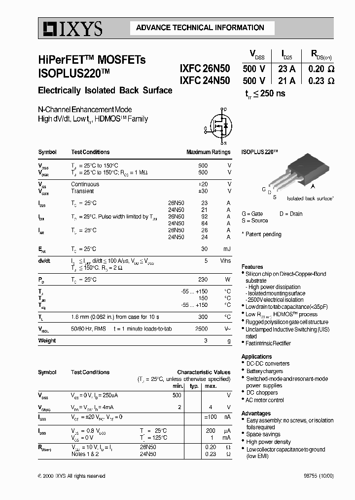IXFC24N50_4583882.PDF Datasheet