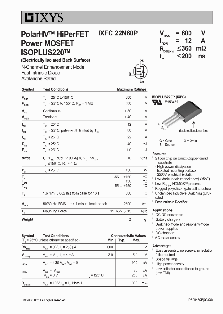 IXFC22N60P_4584071.PDF Datasheet