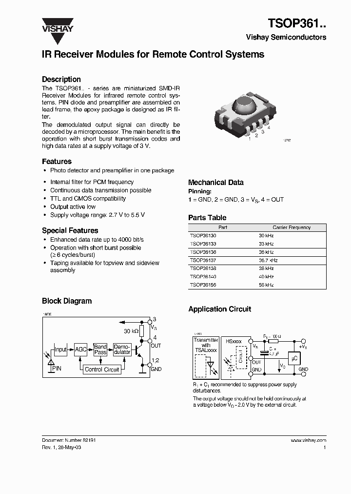 TSOP361_4585656.PDF Datasheet