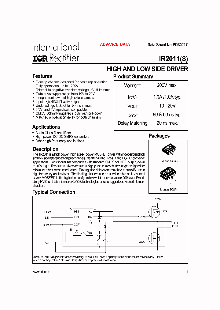 IR2011_4587177.PDF Datasheet