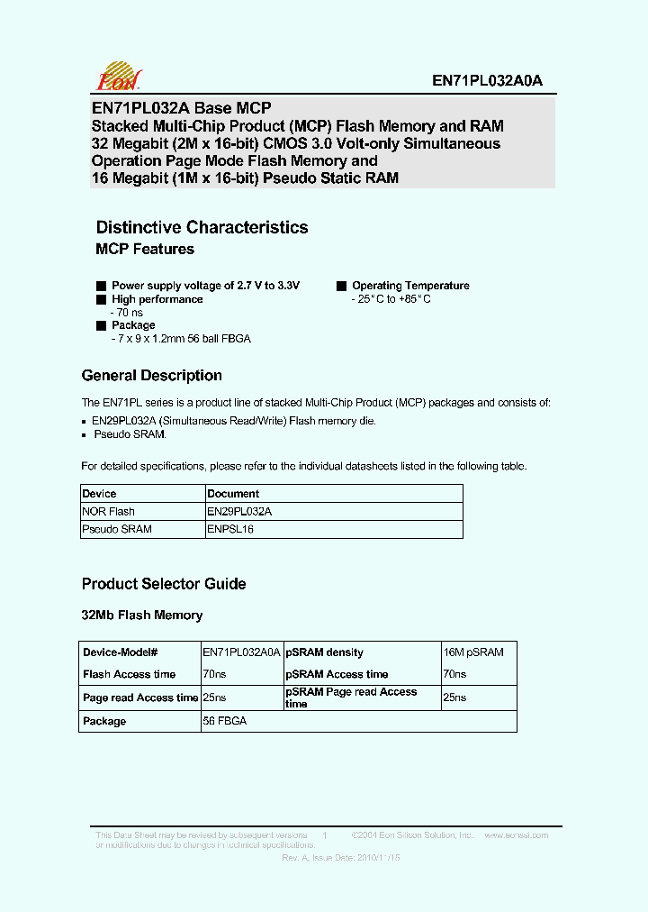 EN71PL032A0A-70CWP_4587228.PDF Datasheet