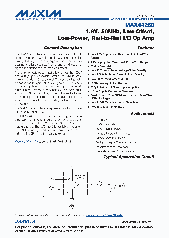 MAX44280_4588042.PDF Datasheet