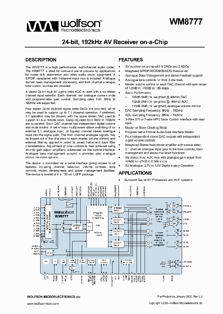 WM8777SEFTV_4588684.PDF Datasheet