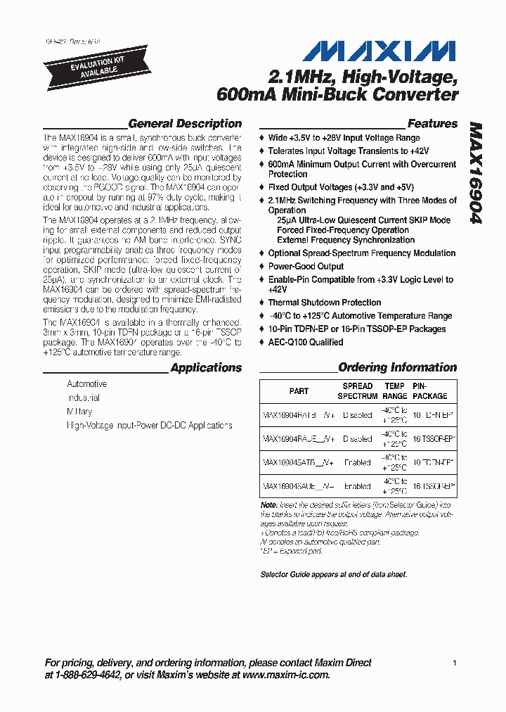 MAX16904V5_4592078.PDF Datasheet