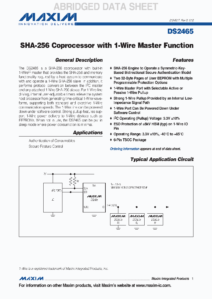 DS2465_4596330.PDF Datasheet