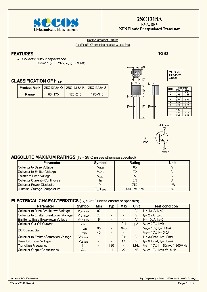 2SC1318A_4600865.PDF Datasheet