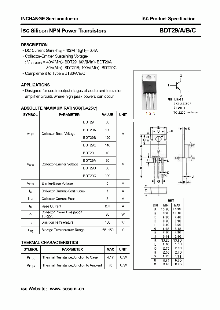 BDT29B_4601802.PDF Datasheet