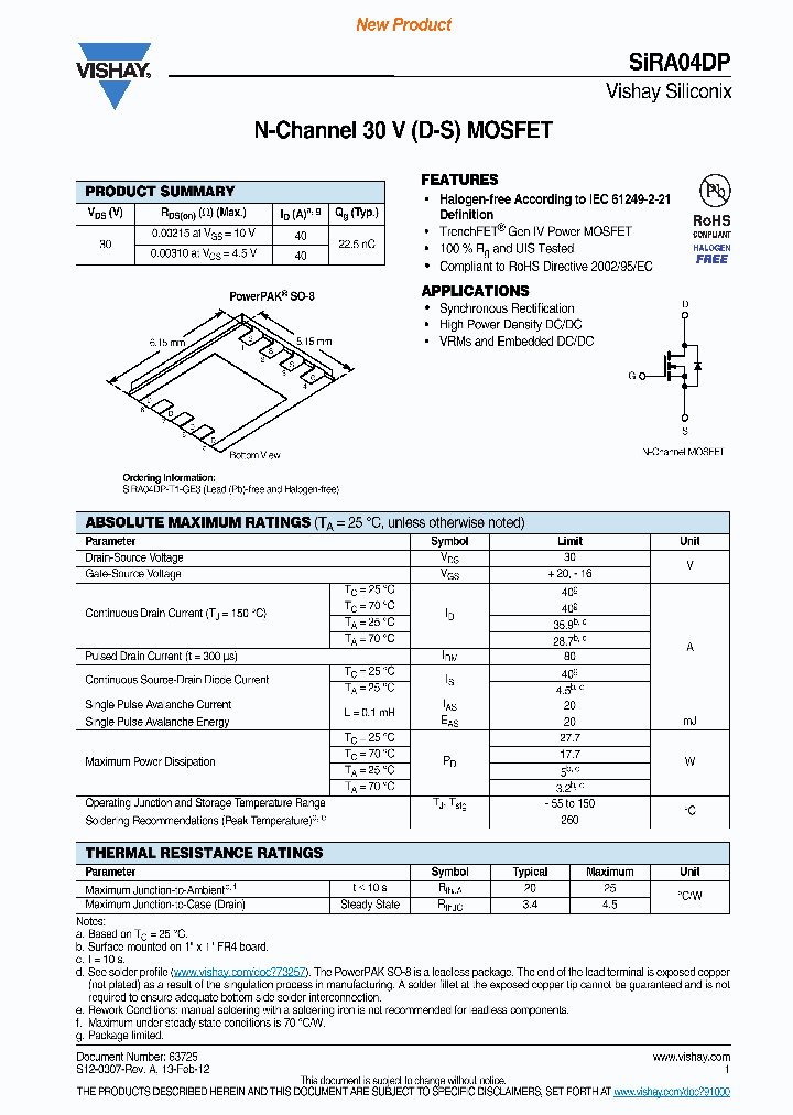 SIRA04DP_4603593.PDF Datasheet