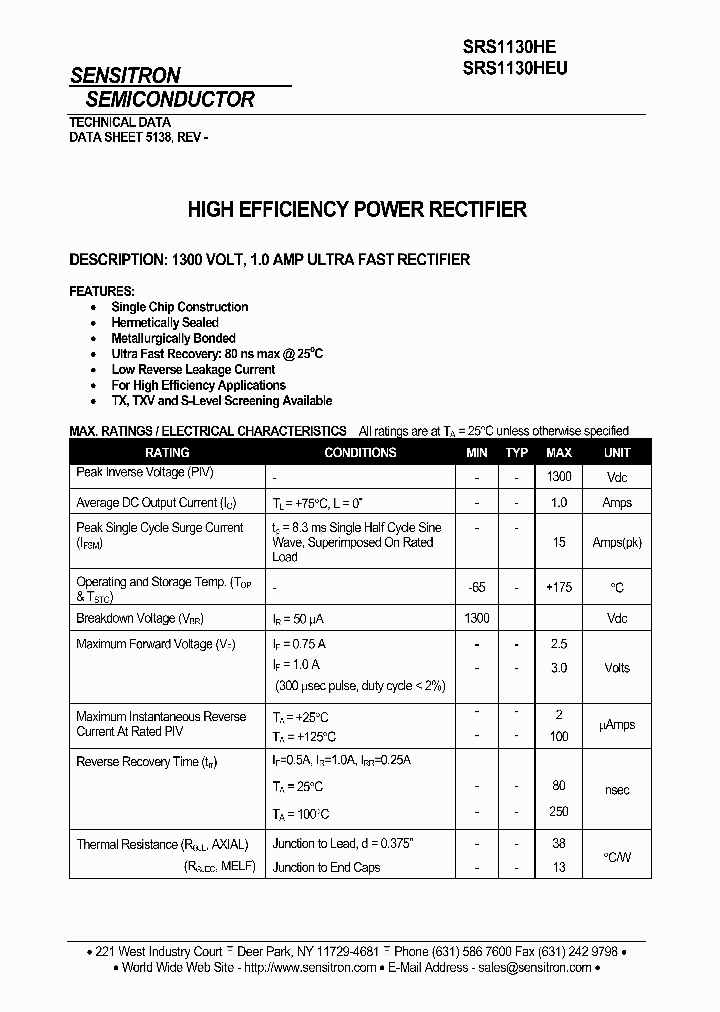 SRS1130HE_4603480.PDF Datasheet