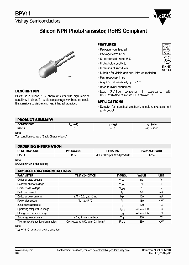 BPV11_4603972.PDF Datasheet