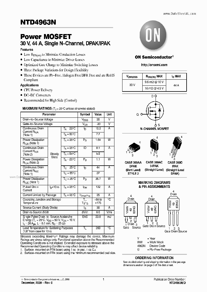 NTD4963N_4606994.PDF Datasheet