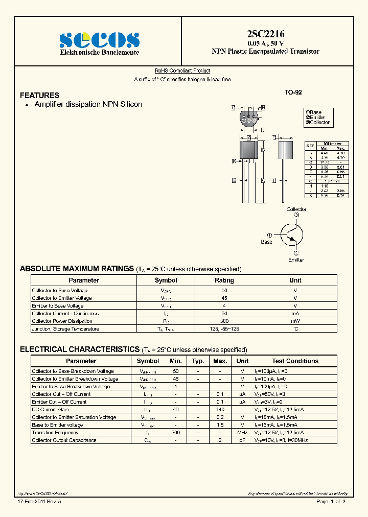 2SC2216_4613052.PDF Datasheet