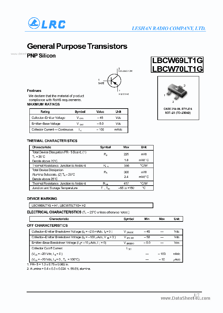 LBCW69LT1G_4615565.PDF Datasheet