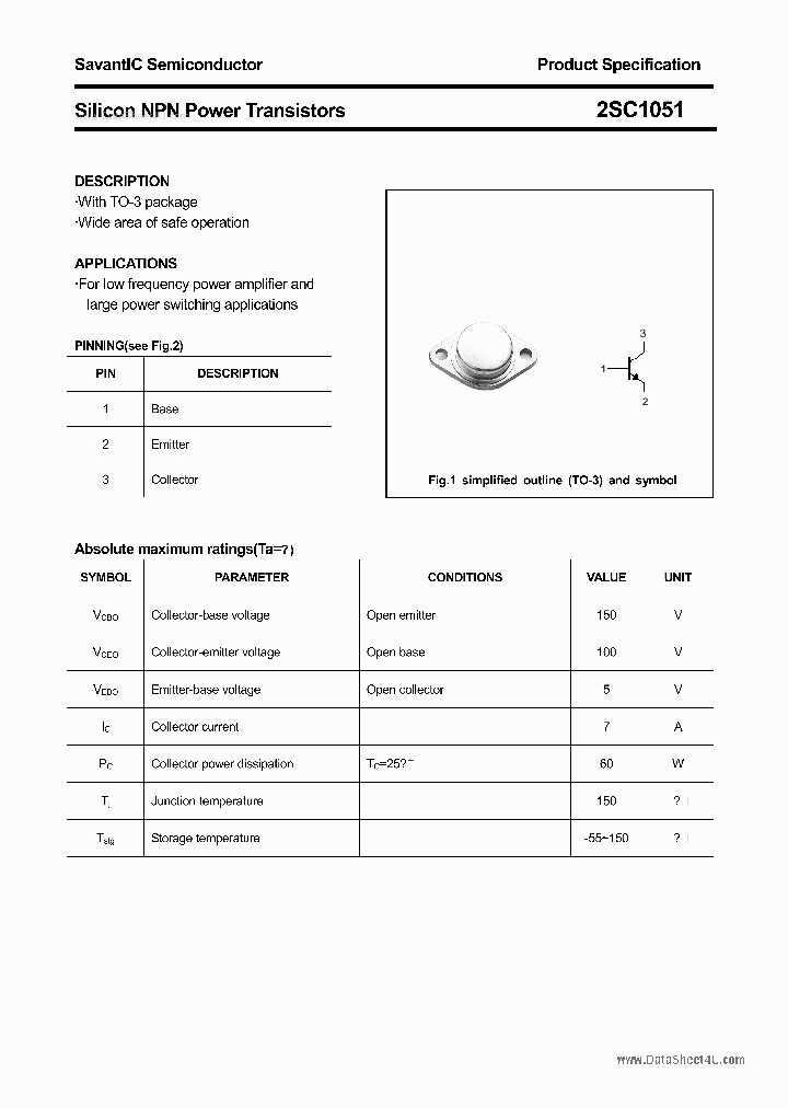2SC1051_4616361.PDF Datasheet