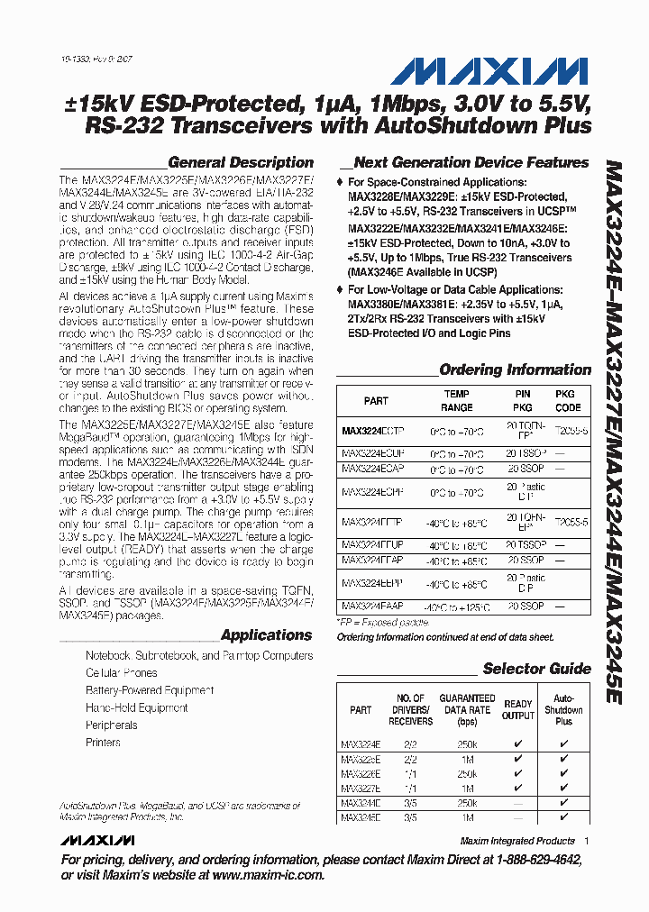 MAX3227EEAE-T_4617687.PDF Datasheet
