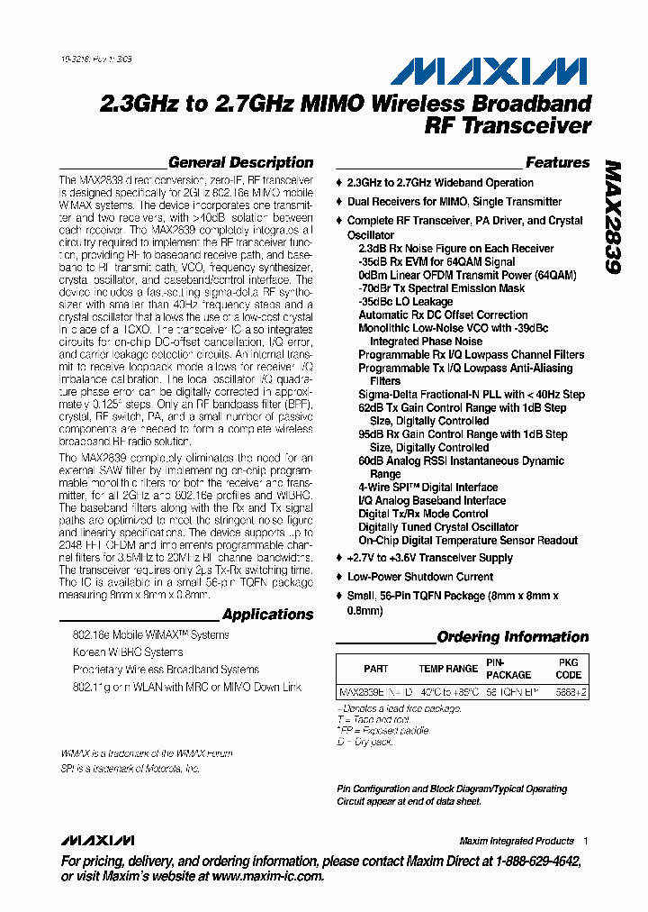 MAX2839ETNTD_4620553.PDF Datasheet