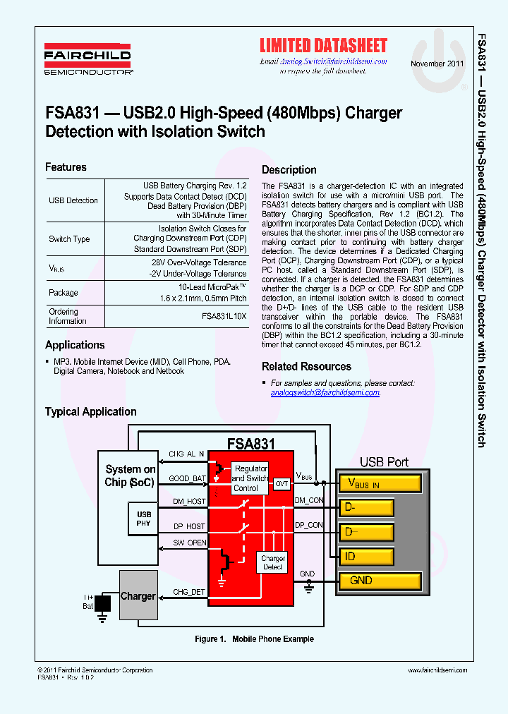FSA831_4620956.PDF Datasheet