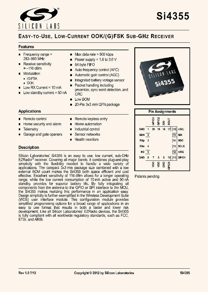 SI4355_4623199.PDF Datasheet