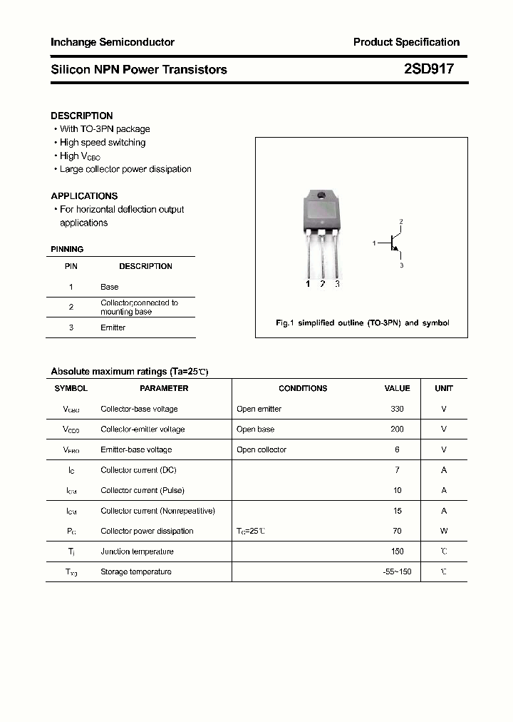 2SD917_4623383.PDF Datasheet
