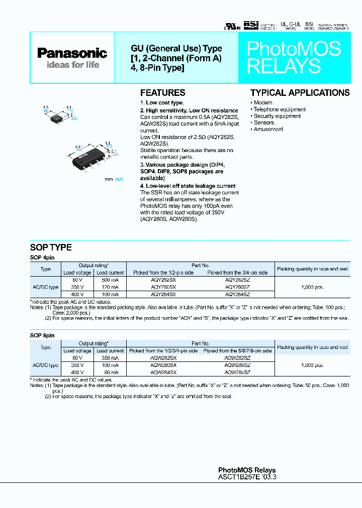 AQW284S_4625206.PDF Datasheet
