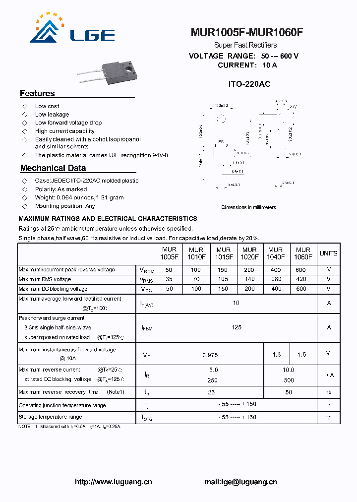MUR1010F_4626828.PDF Datasheet