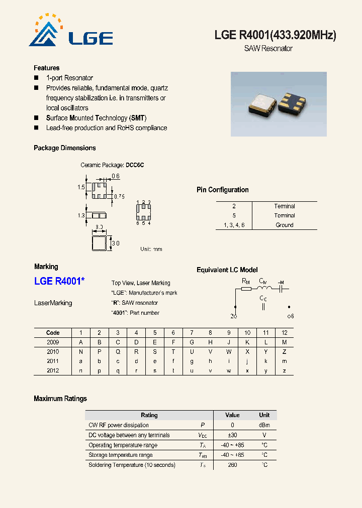 LGER4001_4627745.PDF Datasheet