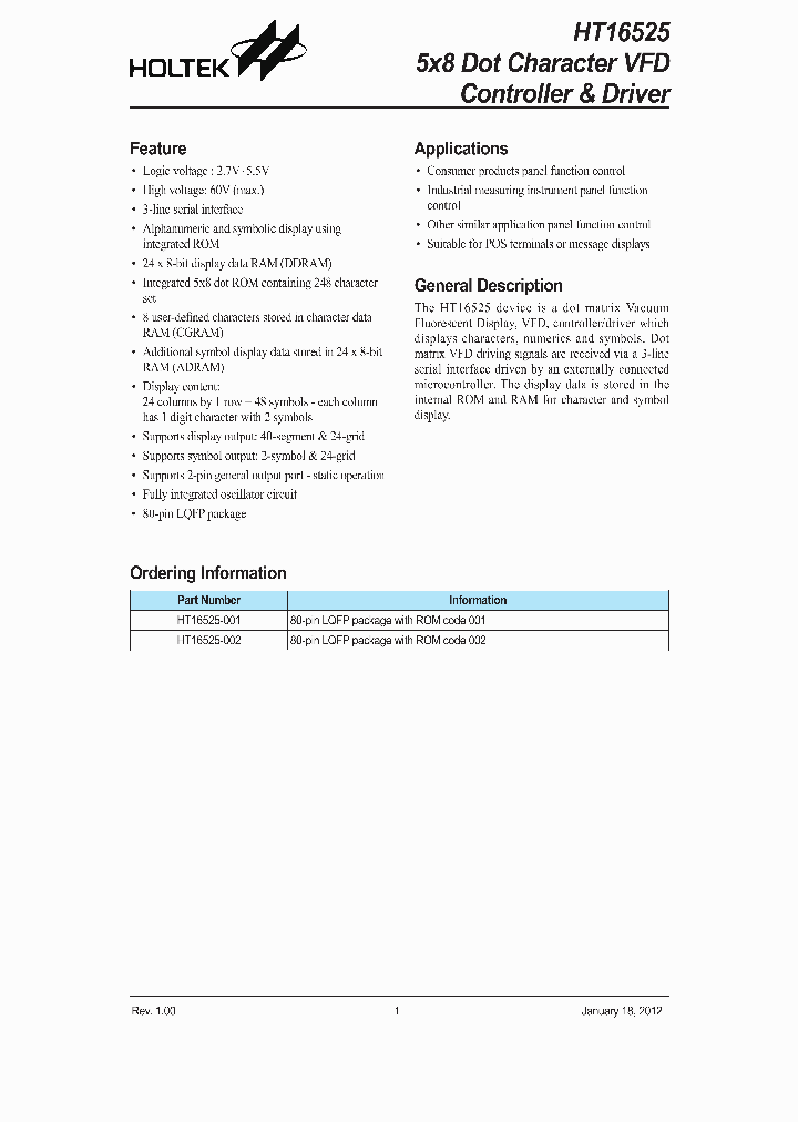 HT16525_4630407.PDF Datasheet
