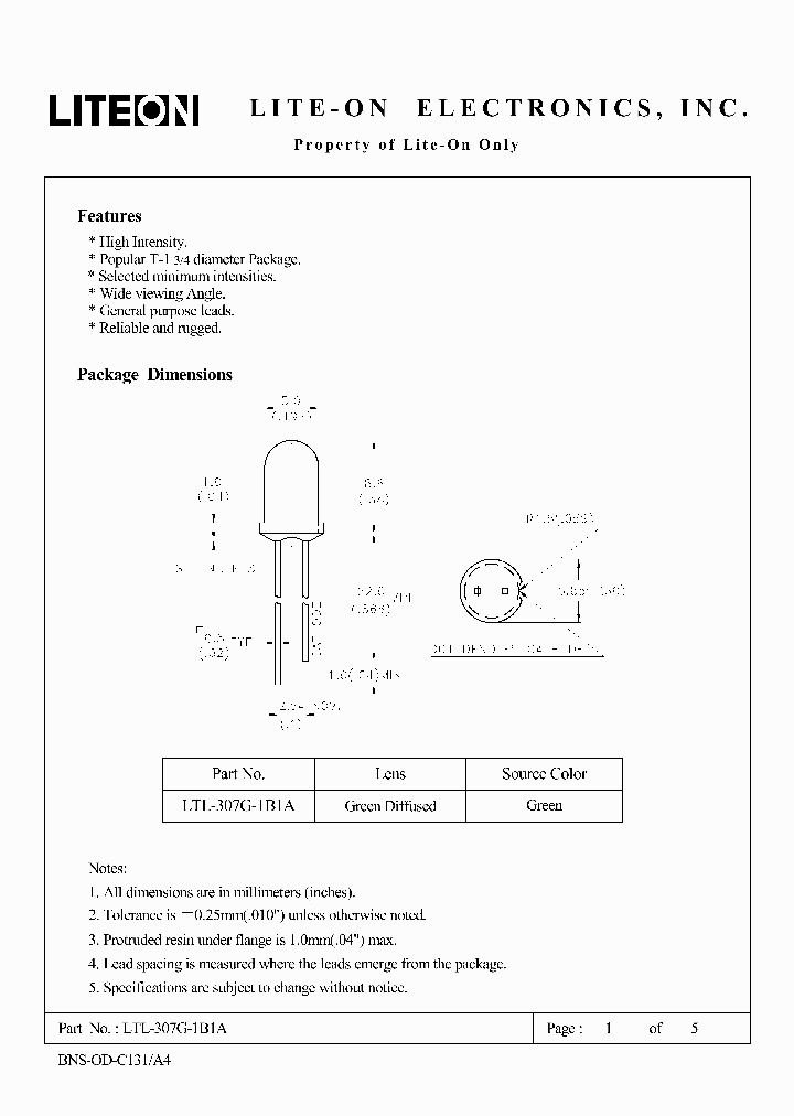 LTL-307G-1B1A_4631069.PDF Datasheet