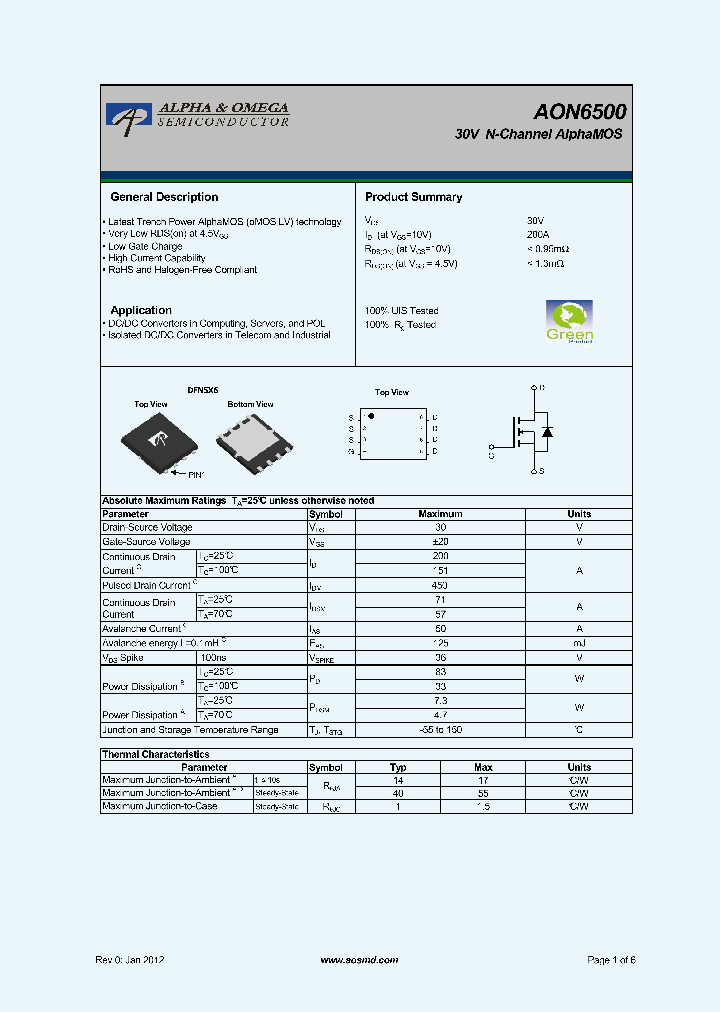 AON6500_4634160.PDF Datasheet