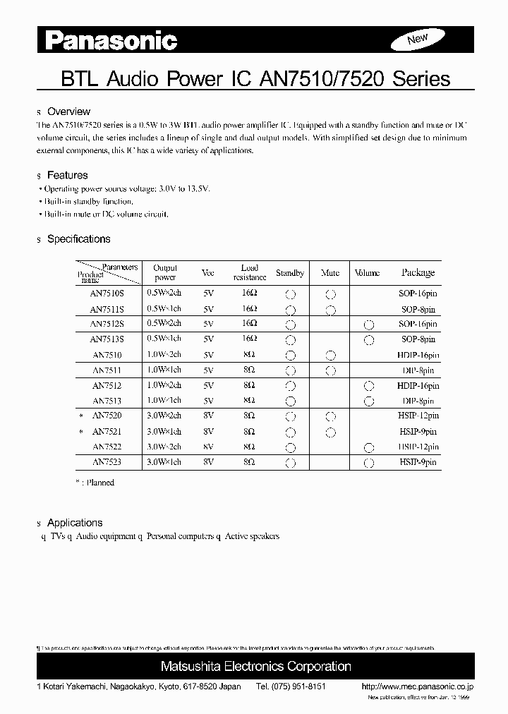 AN7520_4635334.PDF Datasheet