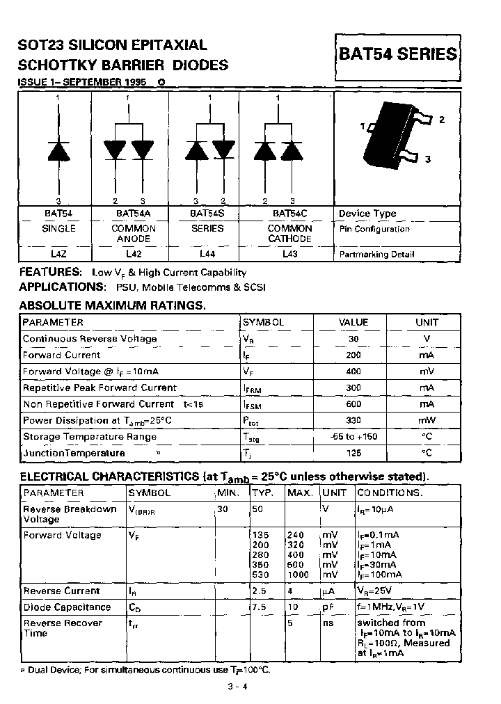 BAT54STA_4637339.PDF Datasheet