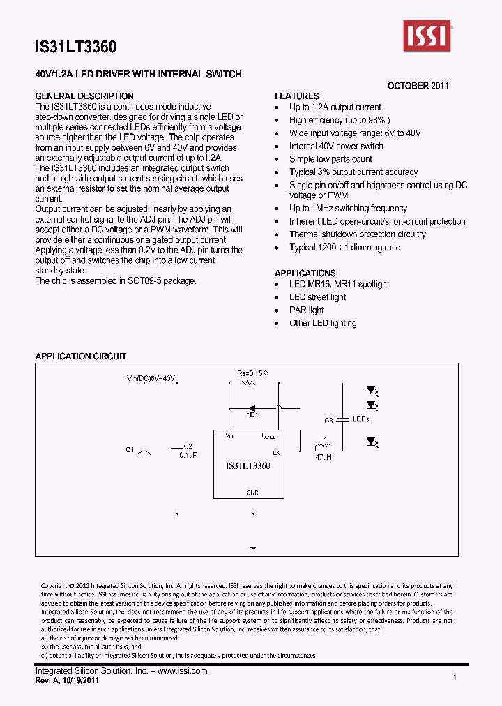 IS31LT3360_4638181.PDF Datasheet