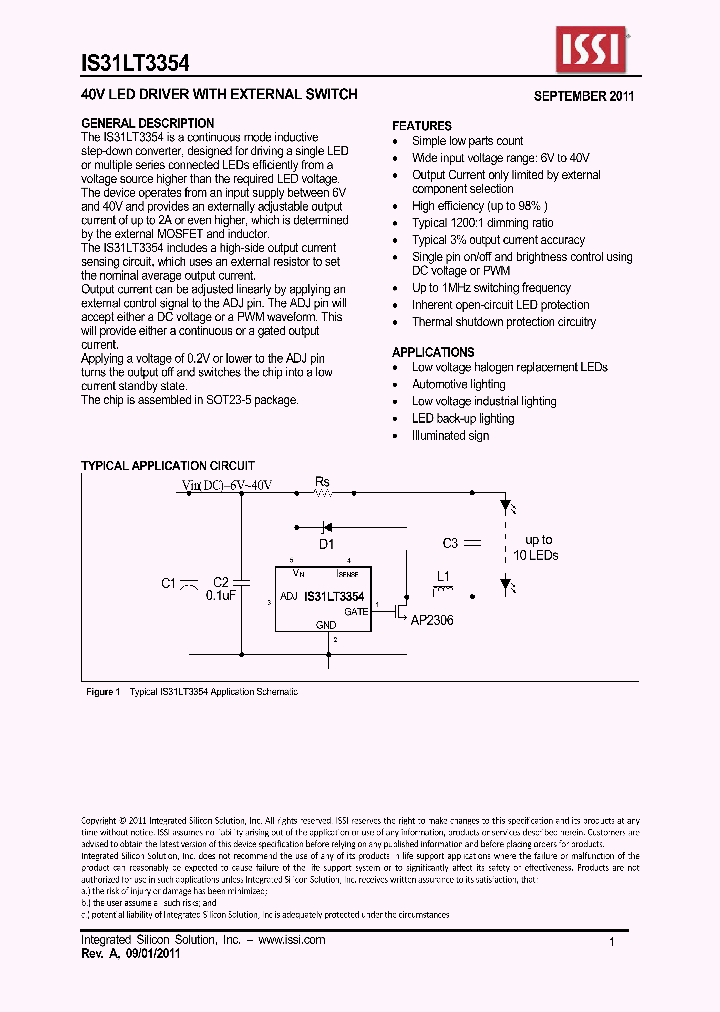 IS31LT3354_4638185.PDF Datasheet