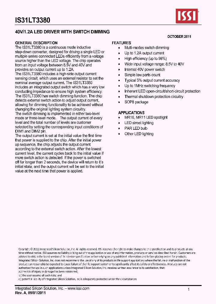 IS31LT3380_4638186.PDF Datasheet