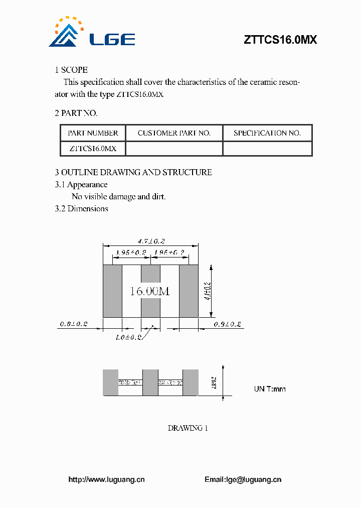 ZTTCS160MX_4641578.PDF Datasheet