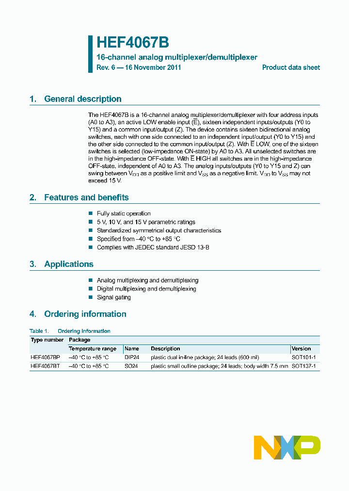 HEF4067B_4641642.PDF Datasheet