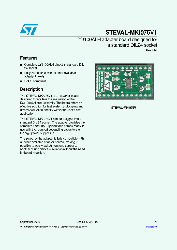 STEVAL-MKI075V1_4646643.PDF Datasheet