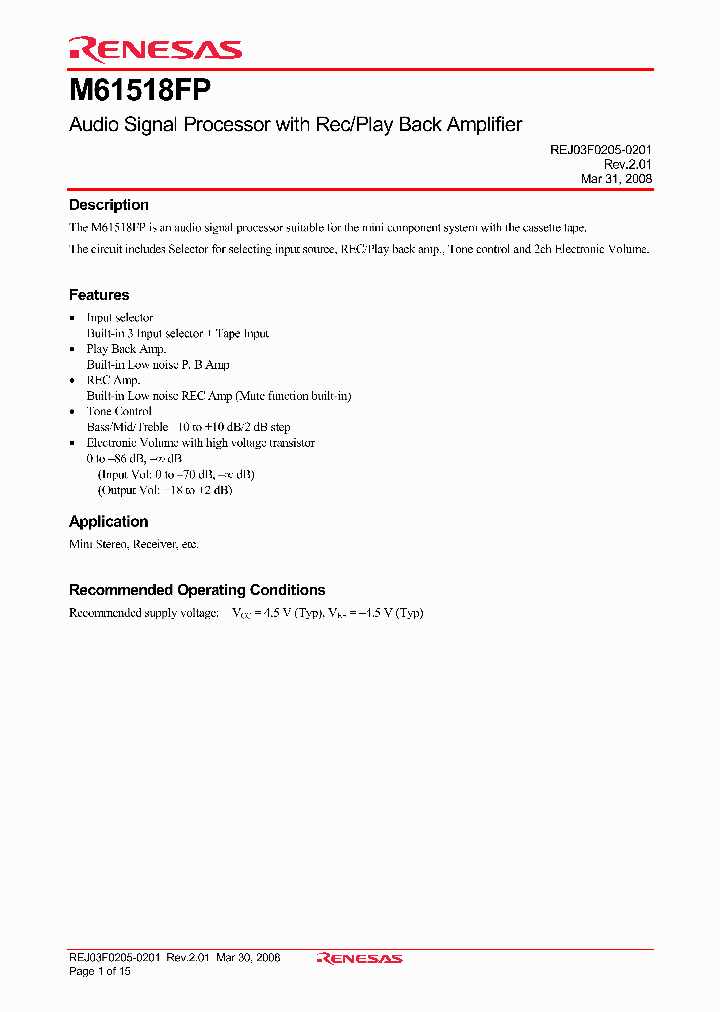 M61518FP_4647704.PDF Datasheet