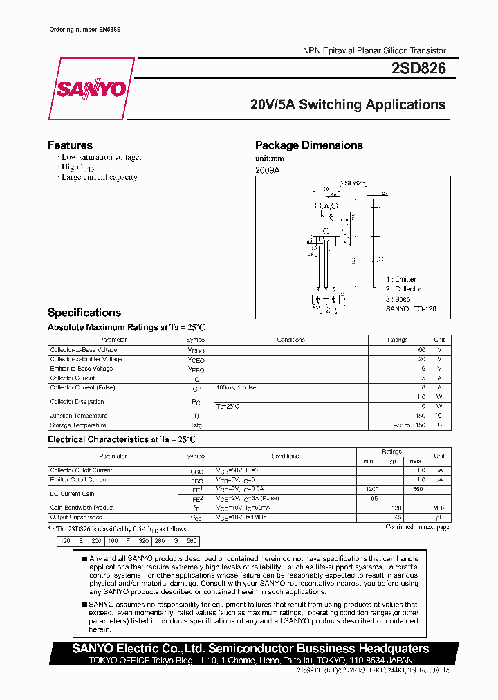2SD826_4649042.PDF Datasheet