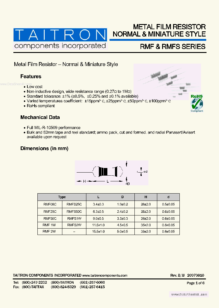 RMF_4654106.PDF Datasheet