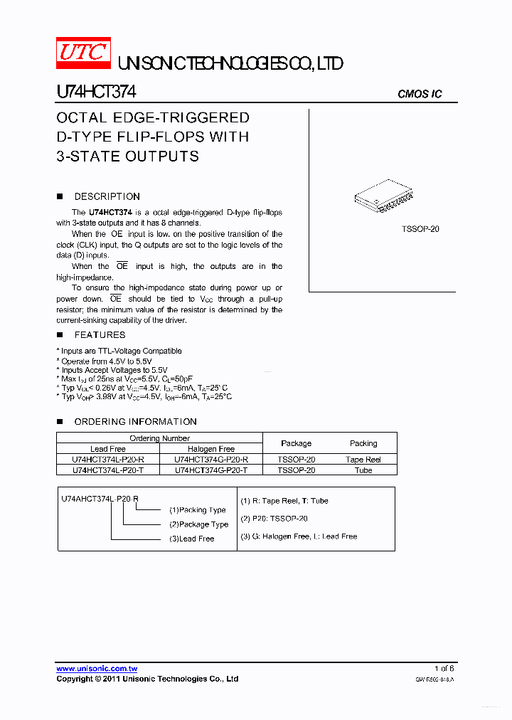 U74HCT374_4655320.PDF Datasheet