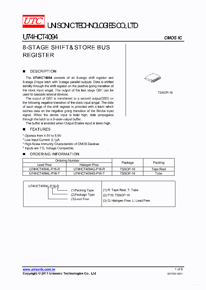 U74HCT4094_4655322.PDF Datasheet