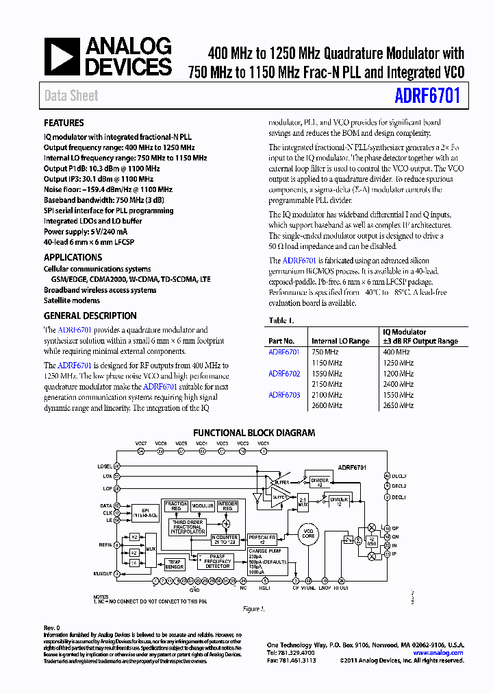 ADRF6701_4657157.PDF Datasheet