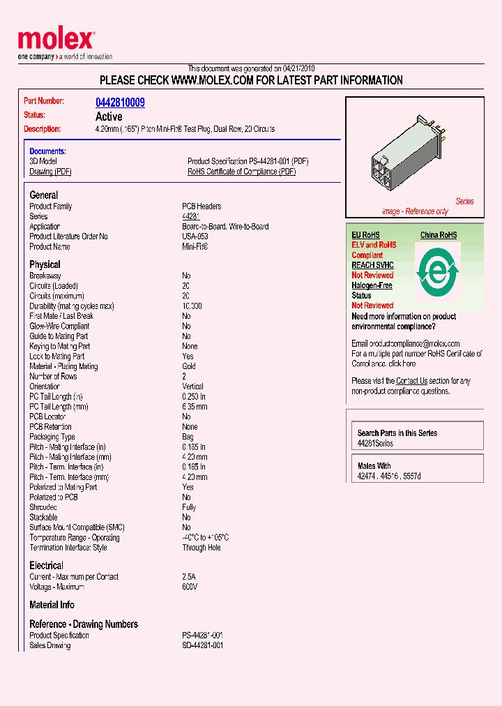 44281-0009_4657485.PDF Datasheet